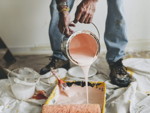 painting the walls pink